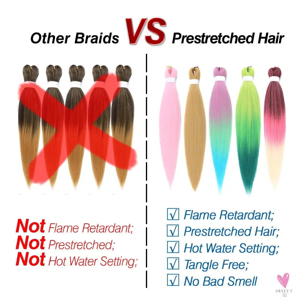 Natifah Synthetic Hair Extension Braids (3 Pcs Lot) for Women and Girls, Synthetic Kanekalon Hair For Braids