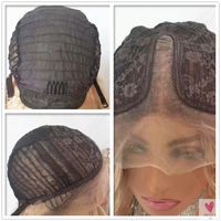 Ombre Synthetic Blonde Wig - Lace Front Wig, Middle Part With Highlights, Long Straight Hair - 22 Inches