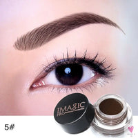 Professional Eyebrow Gel in 6 Colors - Eyebrow Enhancer, Tint Makeup for Women and Girls with Brow Brush Tools