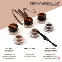Professional Eyebrow Gel in 6 Colors - Eyebrow Enhancer, Tint Makeup for Women and Girls with Brow Brush Tools