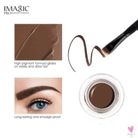 Professional Eyebrow Gel in 6 Colors - Eyebrow Enhancer, Tint Makeup for Women and Girls with Brow Brush Tools