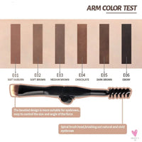 Professional Eyebrow Gel in 6 Colors - Eyebrow Enhancer, Tint Makeup for Women and Girls with Brow Brush Tools