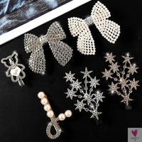 Rhinestone/Pearl Hairpins/Hair Clips in Geometric Patterns for Women & Girls