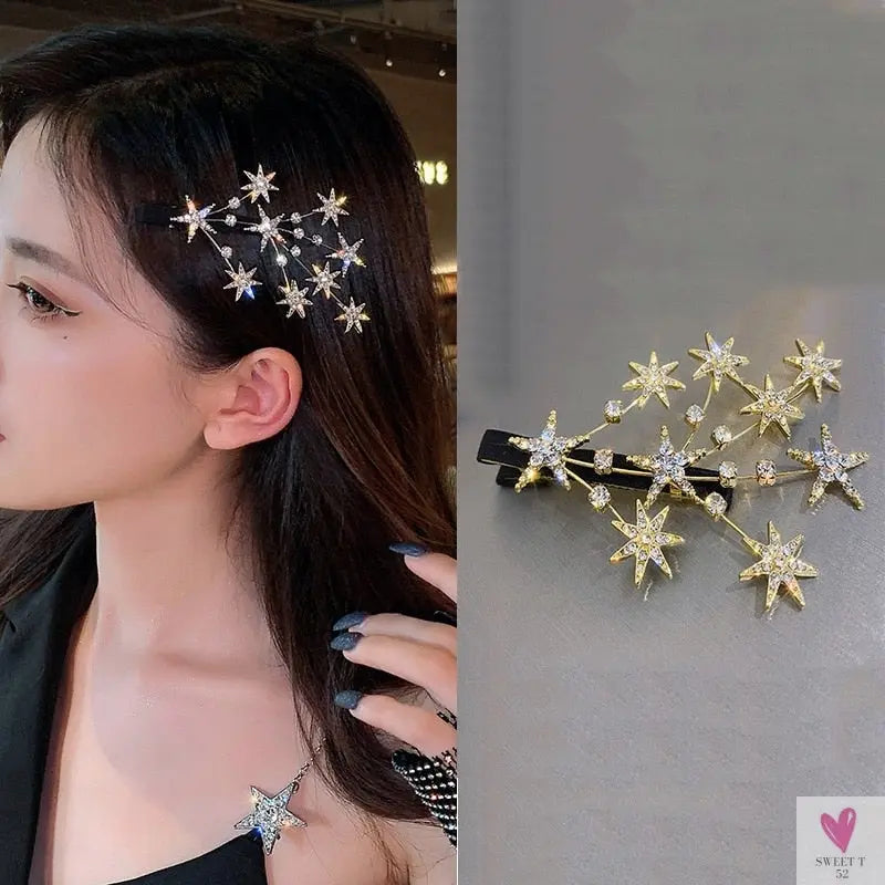 Rhinestone/Pearl Hairpins/Hair Clips in Geometric Patterns for Women & Girls