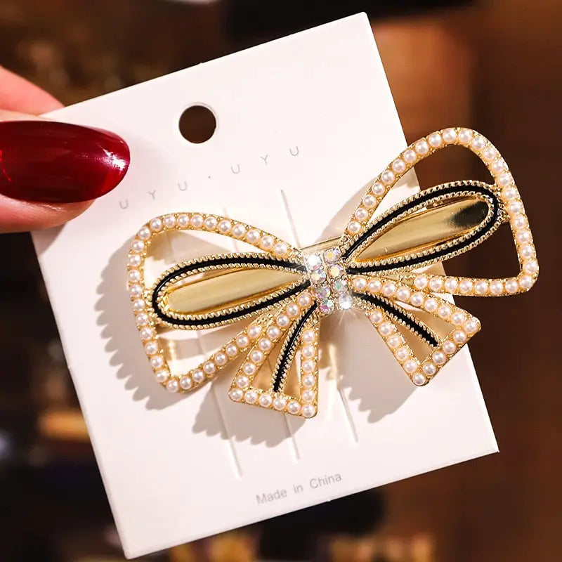 Rhinestone/Pearl Hairpins/Hair Clips in Geometric Patterns for Women & Girls