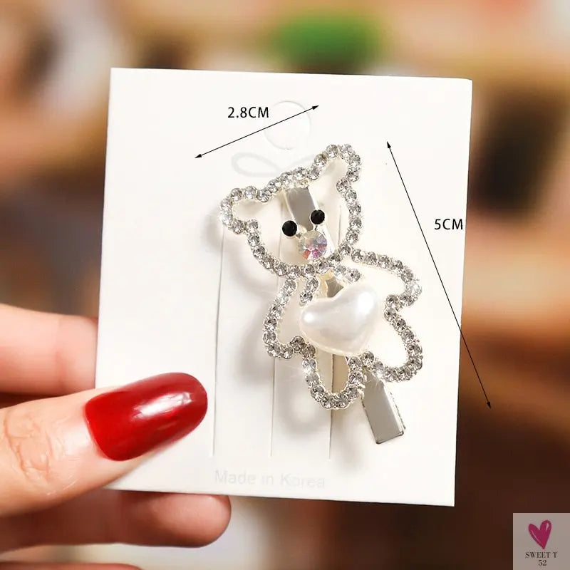 Rhinestone/Pearl Hairpins/Hair Clips in Geometric Patterns for Women & Girls