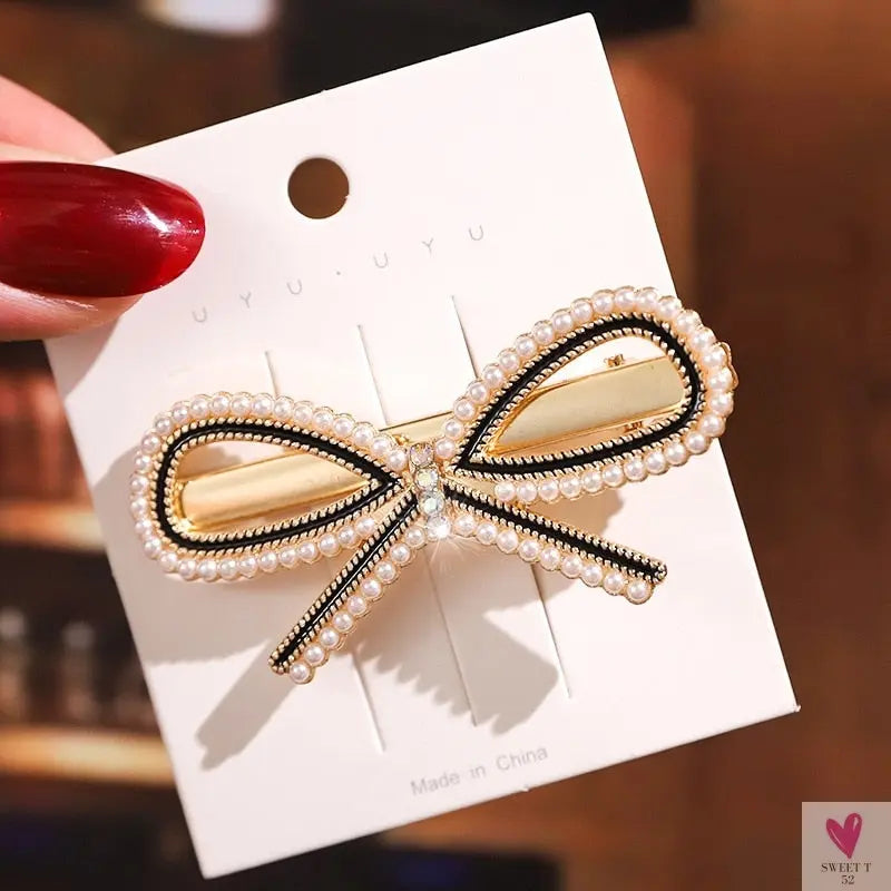 Rhinestone/Pearl Hairpins/Hair Clips in Geometric Patterns for Women & Girls