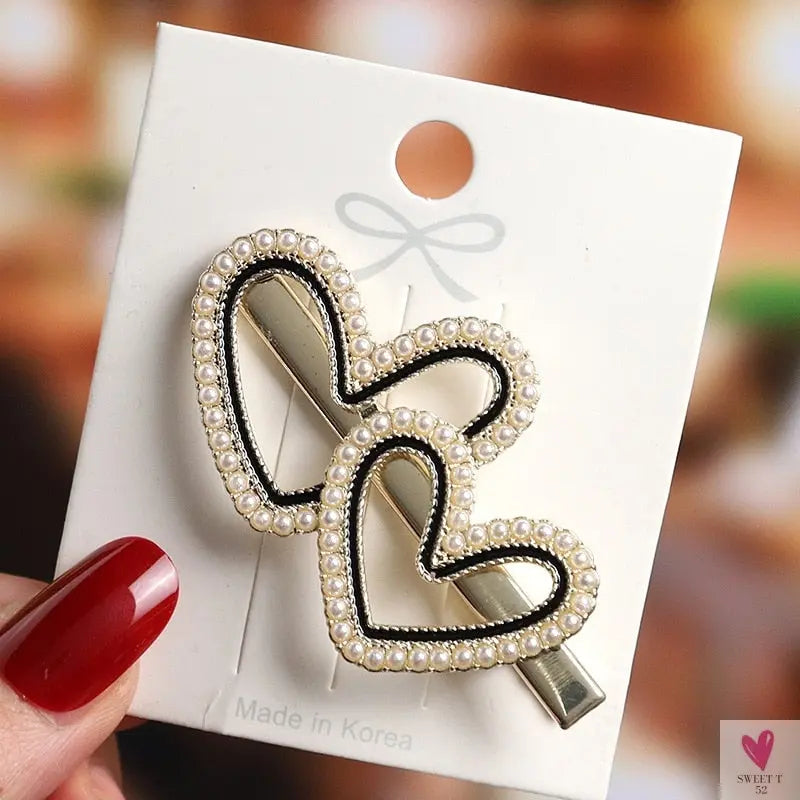 Rhinestone/Pearl Hairpins/Hair Clips in Geometric Patterns for Women & Girls