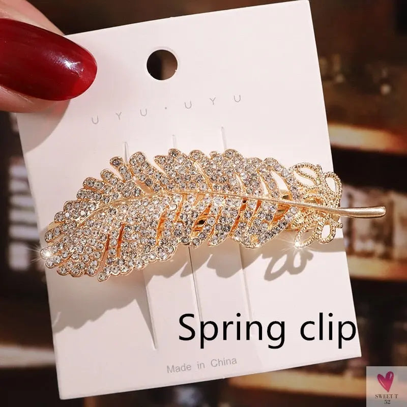 Rhinestone/Pearl Hairpins/Hair Clips in Geometric Patterns for Women & Girls