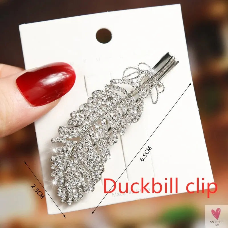 Rhinestone/Pearl Hairpins/Hair Clips in Geometric Patterns for Women & Girls