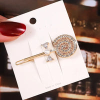 Rhinestone/Pearl Hairpins/Hair Clips in Geometric Patterns for Women & Girls