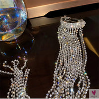 Rhinestone Tassel Hair Accessory for Women and Girls - Long Hair and Braids to Add Sparkle