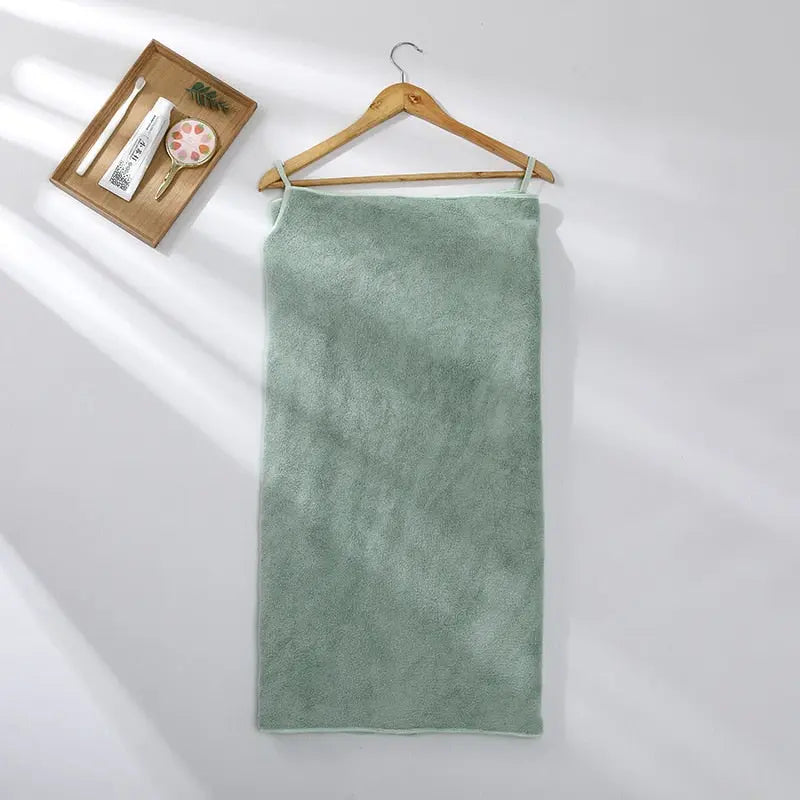Bath Towel Robe for Women & Girls - Soft and Wearable, Fast Drying in Solid Colors