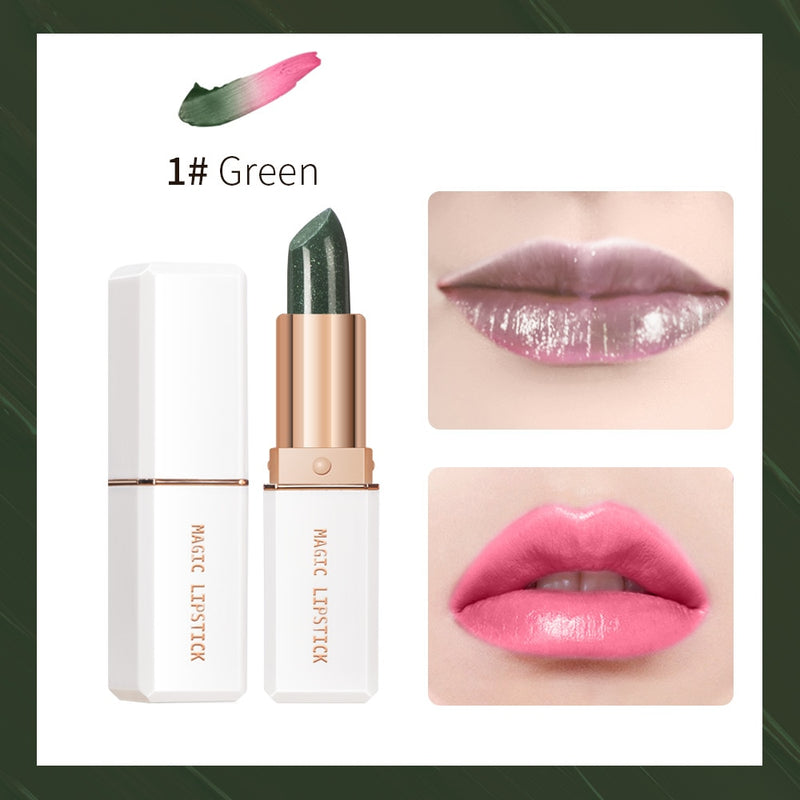 Temperature Color Changing Lipsticks - Moisturizing/Waterproof, Long Lasting Silky Lip Balm for Women & Girls in 6 Colors