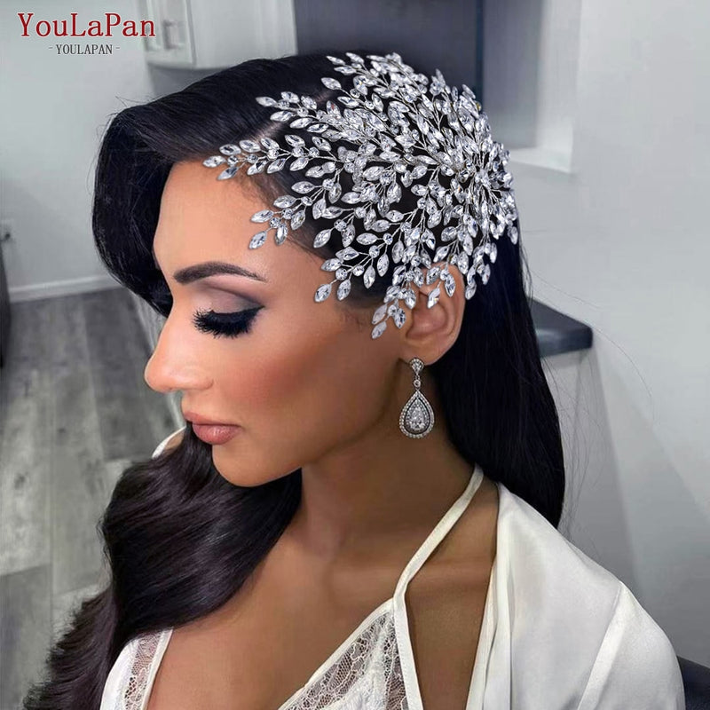 Shiny Bridal Headdress - Luxury Wedding Headband - Women's Hair Accessories, Queen Headpiece, Party, Banquet Headwear