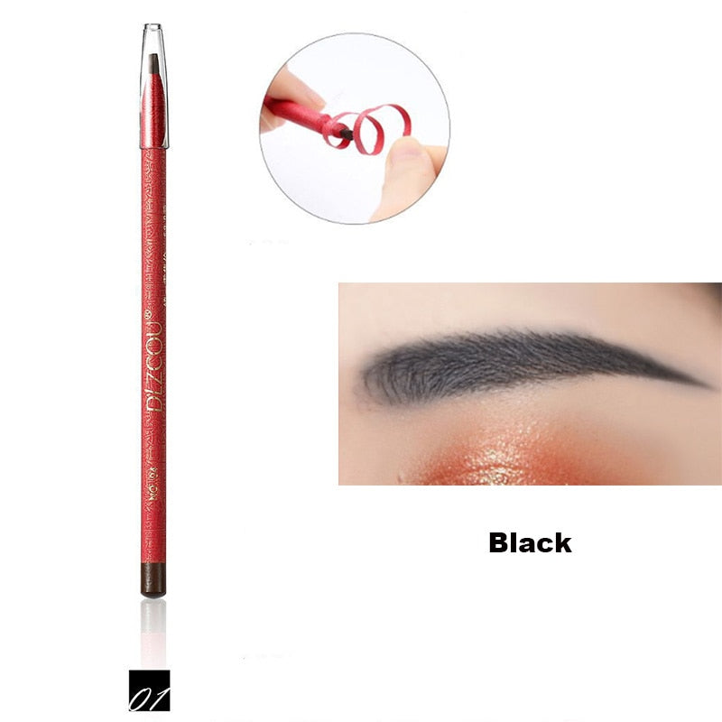 Waterproof Eyebrow Tattoo Pencil for Women and Girls in Black, Brown and Gray