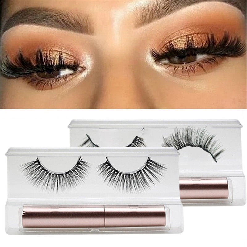 Magnetic Eyelash and Eyeliner Set for Women and Girls - 1 set of Lashes Plus Liner for Casual Wear