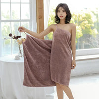 Bath Towel Robe for Women & Girls - Soft and Wearable, Fast Drying in Solid Colors