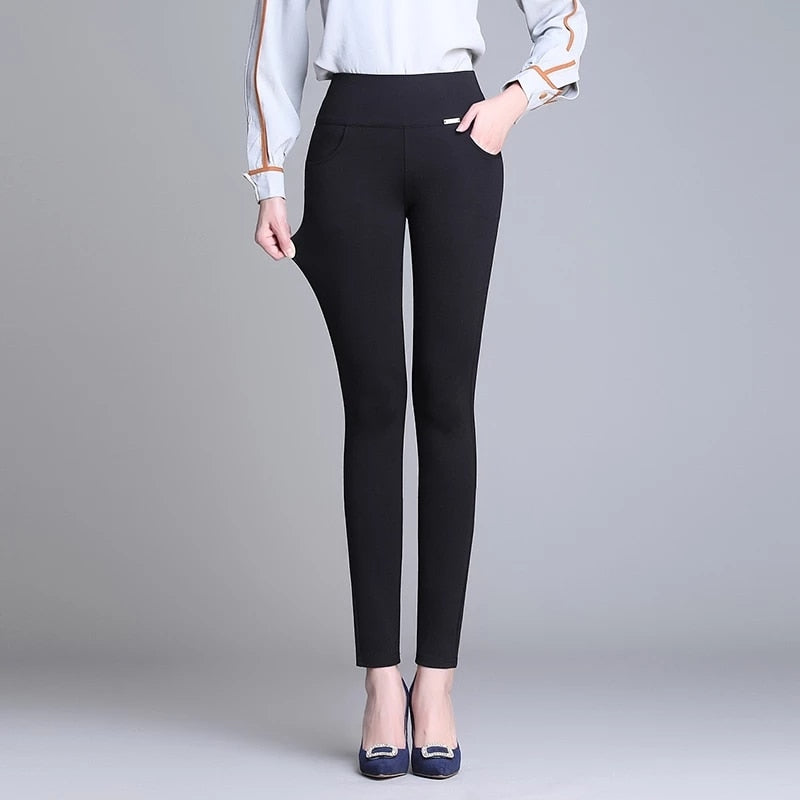 Fleece Legging Pants for Women and Girls, Soft & Thick With High Waist & Pencil Legs