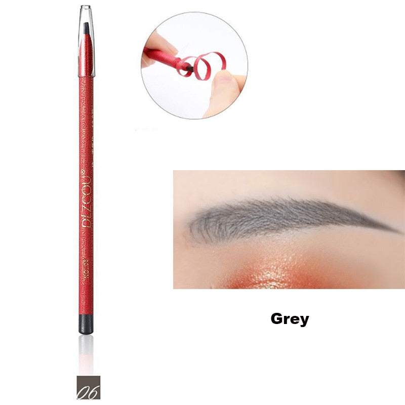 Waterproof Eyebrow Tattoo Pencil for Women and Girls in Black, Brown and Gray