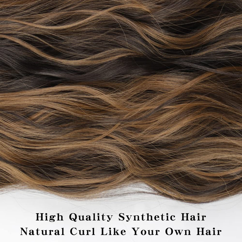 Synthetic Hairpiece - Long Wavy Clip In Hair Extensions For Women - High Temperture Fiber