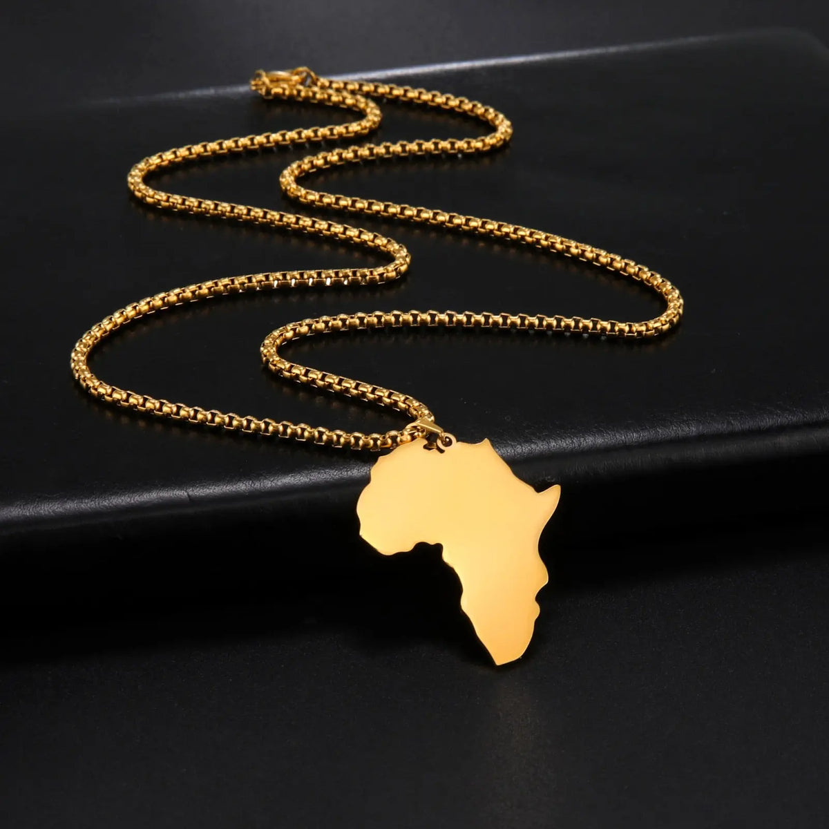 Mama Africa Necklace for Women/Men/Boys & Girls, Pendant Style, in Gold & Silver