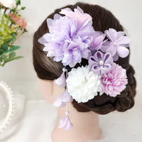 Silk Chrysanthemum Flower Accessory Set for Women and Girls for Chic Hair Styles