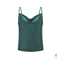 Silky Satin Tank Top for Women and Girls With Adjustable Straps - Soft Backless Top