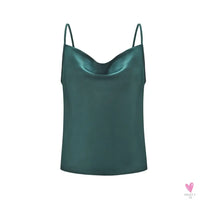 Silky Satin Tank Top for Women and Girls With Adjustable Straps - Soft Backless Top