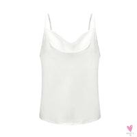 Silky Satin Tank Top for Women and Girls With Adjustable Straps - Soft Backless Top