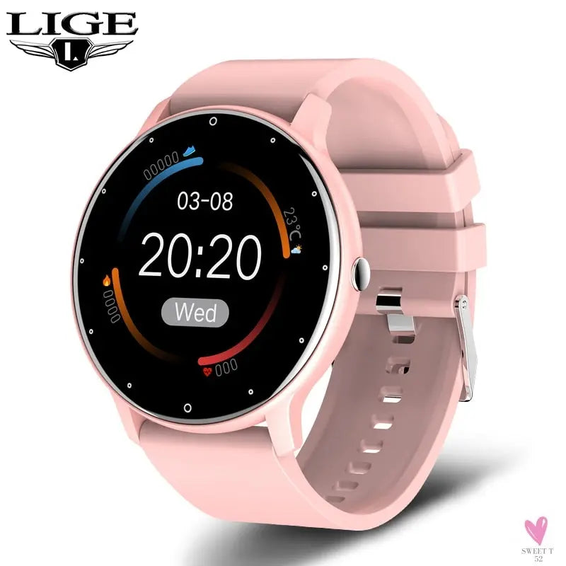 Sports Smart Watch for Men/Women, Fitness Tracker, Sleep Tracker, Heart Rate, Blood Pressure, Alarm & More