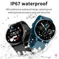 Sports Smart Watch for Men/Women, Fitness Tracker, Sleep Tracker, Heart Rate, Blood Pressure, Alarm & More