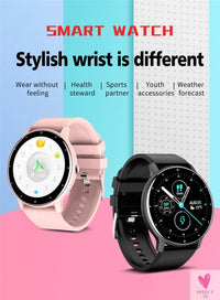 Sports Smart Watch for Men/Women, Fitness Tracker, Sleep Tracker, Heart Rate, Blood Pressure, Alarm & More