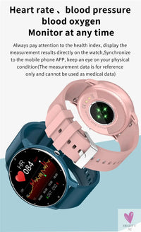 Sports Smart Watch for Men/Women, Fitness Tracker, Sleep Tracker, Heart Rate, Blood Pressure, Alarm & More