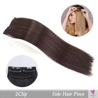 Synthetic Hair Pads Invisible Seamless Clip In Hair Extension Increase Hair Top Side Cover Hairpiece - 3 Hair Pieces
