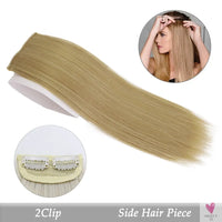Synthetic Hair Pads Invisible Seamless Clip In Hair Extension Increase Hair Top Side Cover Hairpiece - 3 Hair Pieces