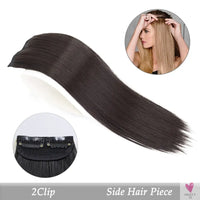 Synthetic Hair Pads, Invisible Seamless Clip In Hair Extension for Women and Girls, Increase Hair - Top/Side/Cover Hairpiece, 1 Piece