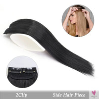Synthetic Hair Pads, Invisible Seamless Clip In Hair Extension for Women and Girls, Increase Hair - Top/Side/Cover Hairpiece, 1 Piece