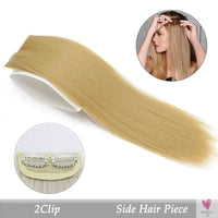 Synthetic Hair Pads, Invisible Seamless Clip In Hair Extension for Women and Girls, Increase Hair - Top/Side/Cover Hairpiece, 1 Piece