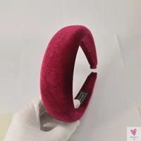 Thick Wide Velvet Headbands for Women - Soft and Adjustable