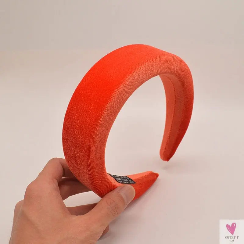 Thick Wide Velvet Headbands for Women - Soft and Adjustable