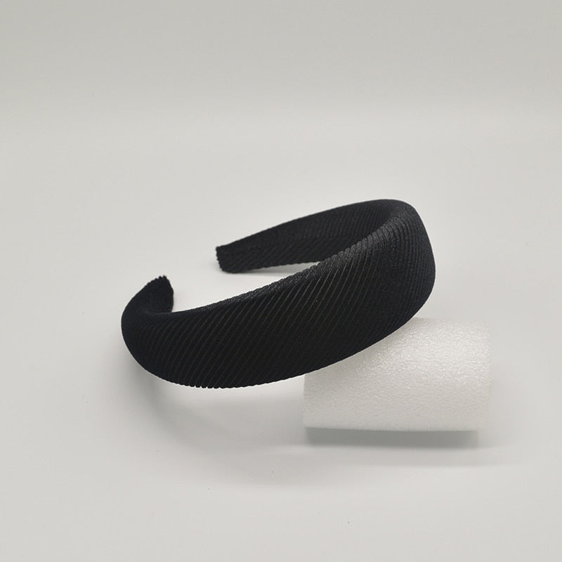 Thick Wide Velvet Headbands for Women - Soft and Adjustable