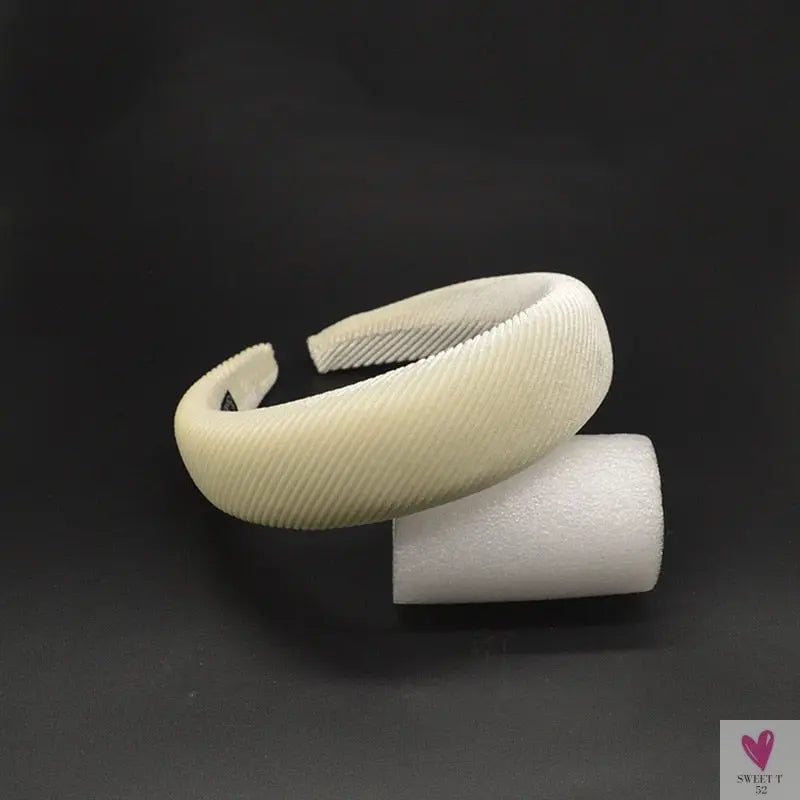 Thick Wide Velvet Headbands for Women - Soft and Adjustable