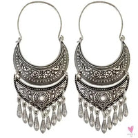 Turkish Gypsy Bib Coins Tassel/Choker Necklace and Dangle Earrings for Women