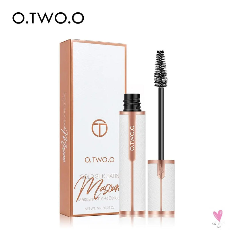 Waterproof 4D Silk Fiber Mascara (2 Brush Heads) - Thick Curling Volume Lashes for Women and Girls