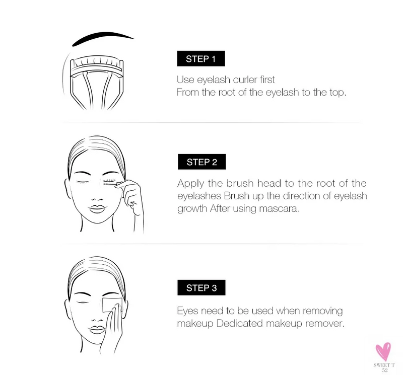 Waterproof 4D Silk Fiber Mascara (2 Brush Heads) - Thick Curling Volume Lashes for Women and Girls