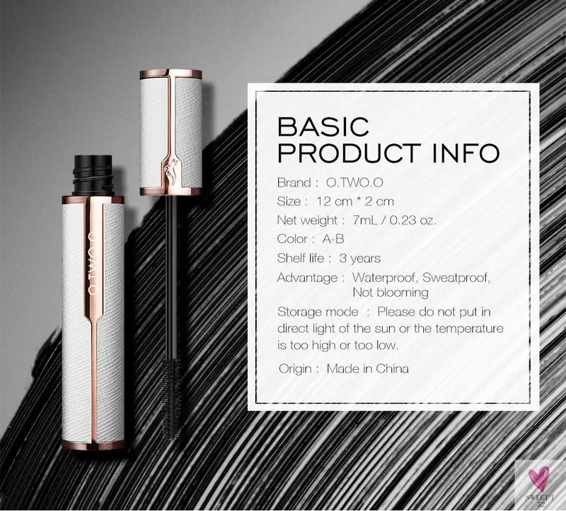 Waterproof 4D Silk Fiber Mascara (2 Brush Heads) - Thick Curling Volume Lashes for Women and Girls