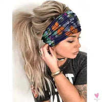 Wide Elastic Bohemian Head Bands for Women and Girls for Sports, Yoga - Unique Designs