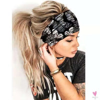 Wide Elastic Bohemian Head Bands for Women and Girls for Sports, Yoga - Unique Designs