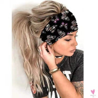 Wide Elastic Bohemian Head Bands for Women and Girls for Sports, Yoga - Unique Designs